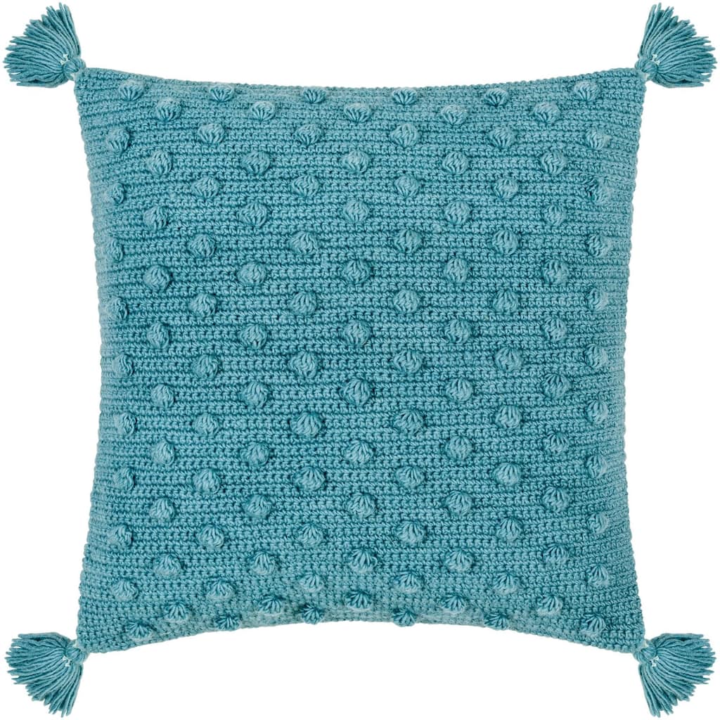 Artistic Weavers Kalae Crochet Pom Throw Pillow with Tassels