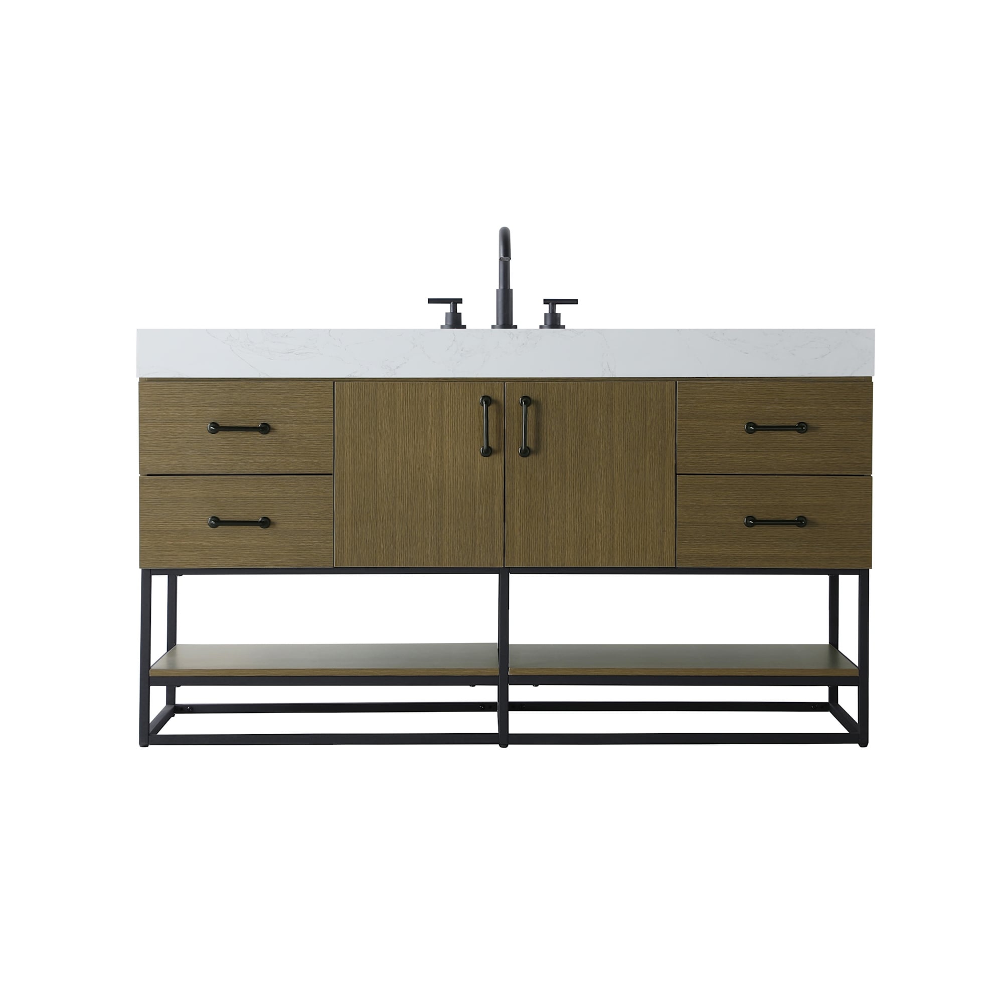 Elegant Lighting VF29260 Caroline 60" Free Standing Single Basin