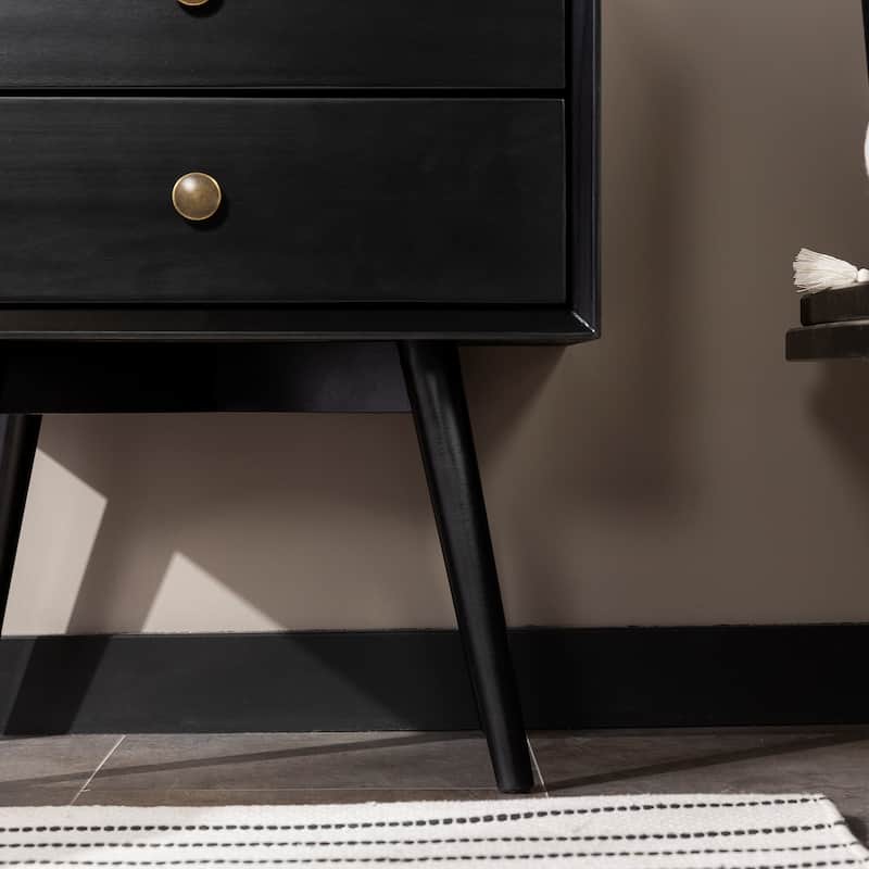 Middlebrook Mid-Century Solid Wood 2-Drawer Nightstand (Set of 2)