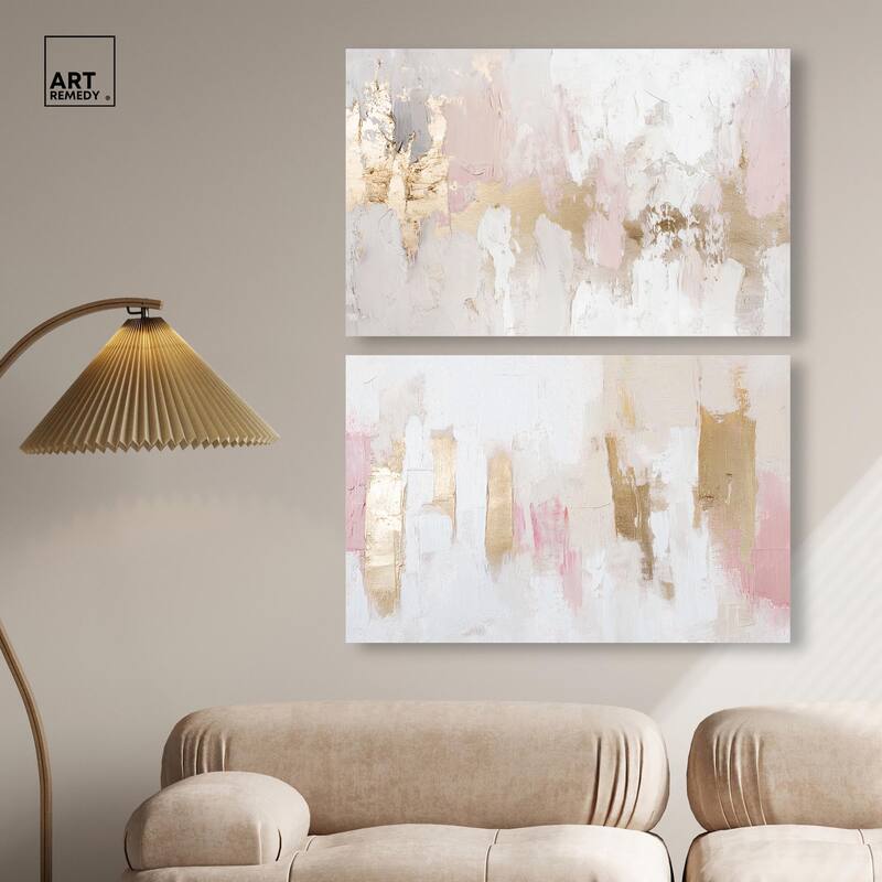 Rustic Elegance Set Canvas Set of 2 by Art Remedy, Gallery Wrapped