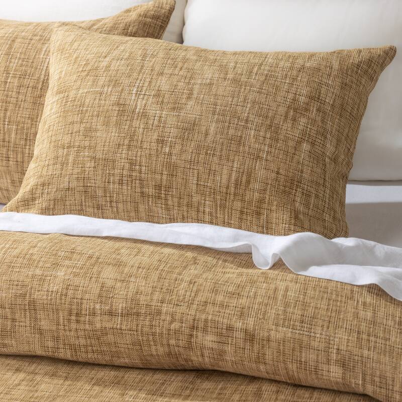 Dominic, Cotton, Ochre, Duvet Cover Set