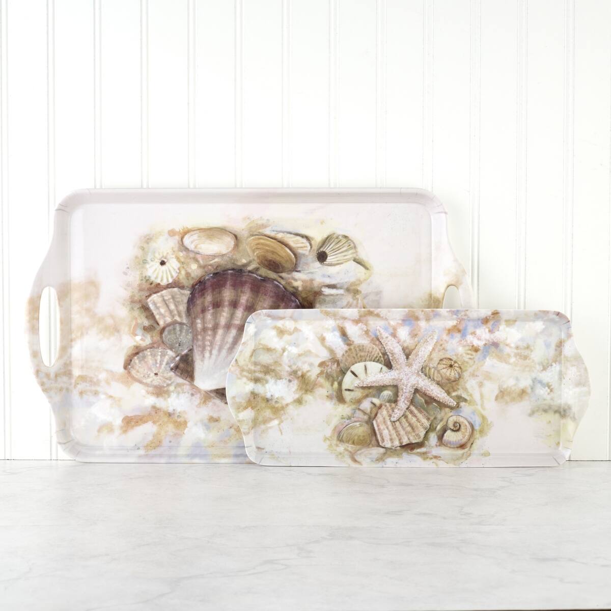 Pimpernel Beach Prize Melamine Sandwich Tray 15.25" x 6.5" Bed Bath