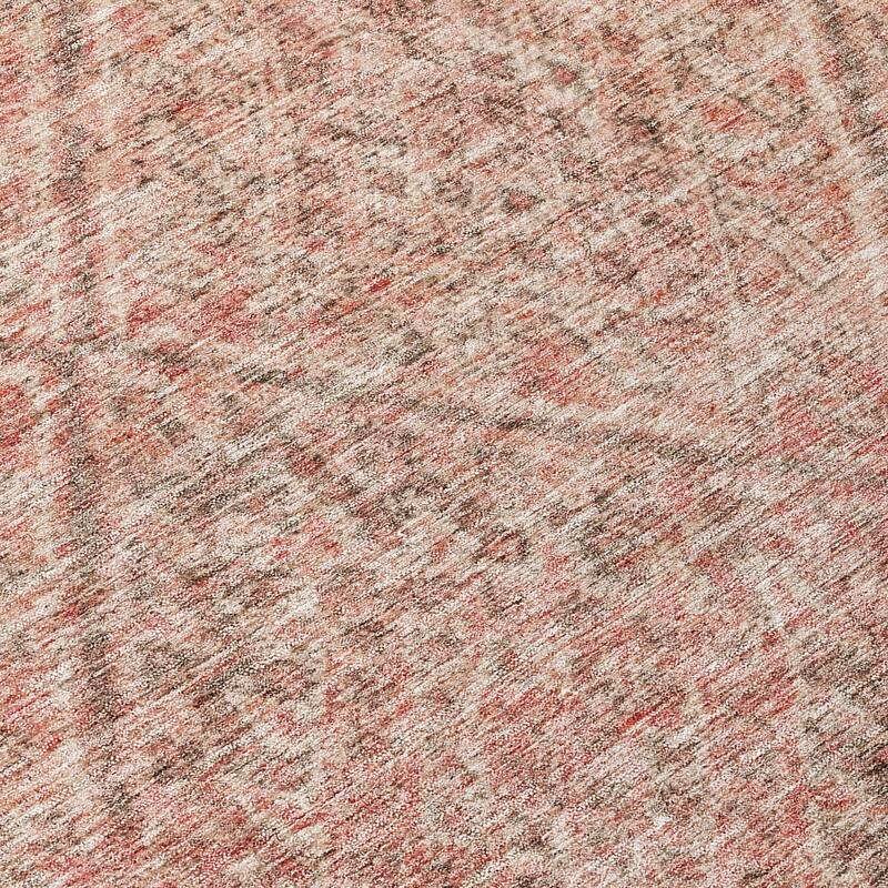 Machine Washable Indoor/ Outdoor Moroccan Boho Chantille Rug