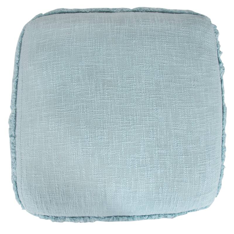 Sevita Solid Textured Stripe Pouf Ottoman