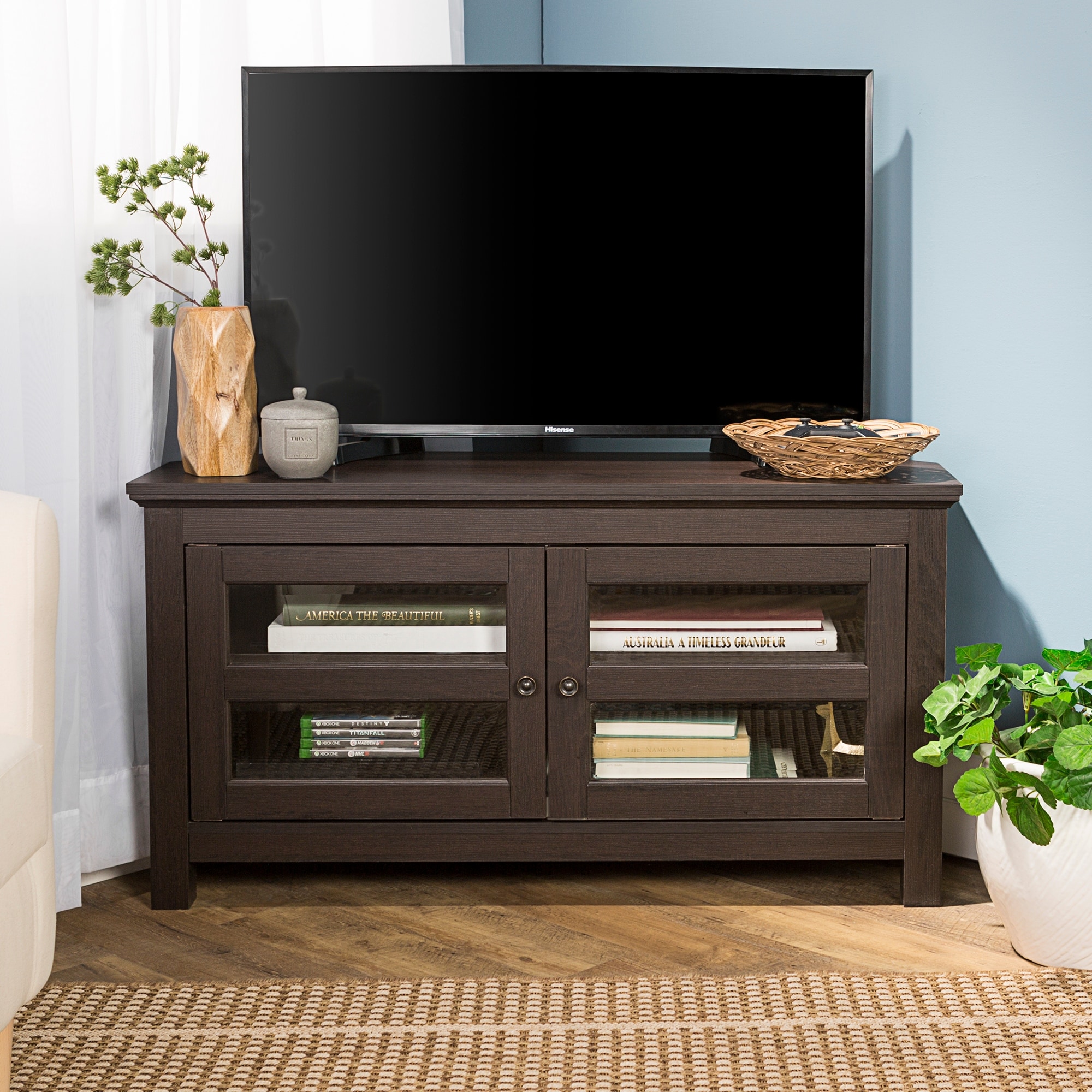 Transitional Corner TV Stands Bed Bath Beyond