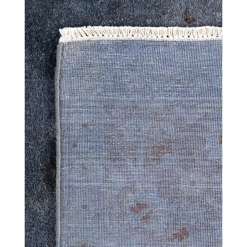 Vibrance, One-of-a-Kind Hand-Knotted Area Rug - Gray, 6' 1" x 8' 4" - 6' 1" x 8' 4"