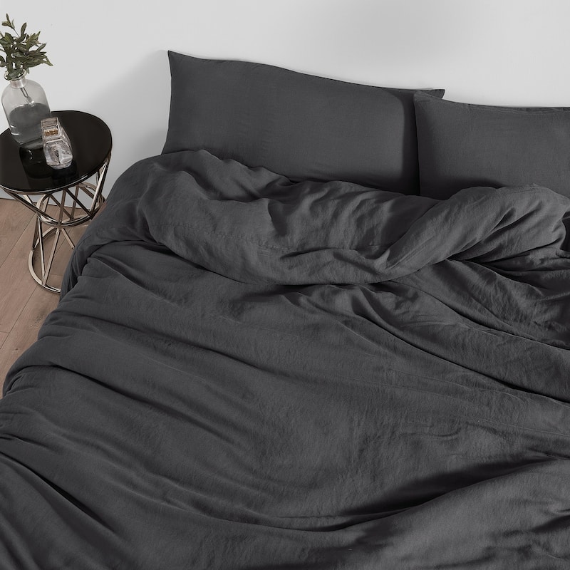 Dark Sky Reserve® - Bamboo Linen Oversized Duvet Cover - Portugal Made