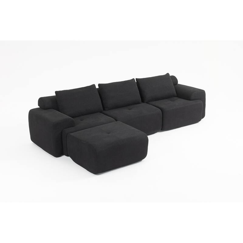 L-Shaped Sectional Couches for Living Room with Memory Foam
