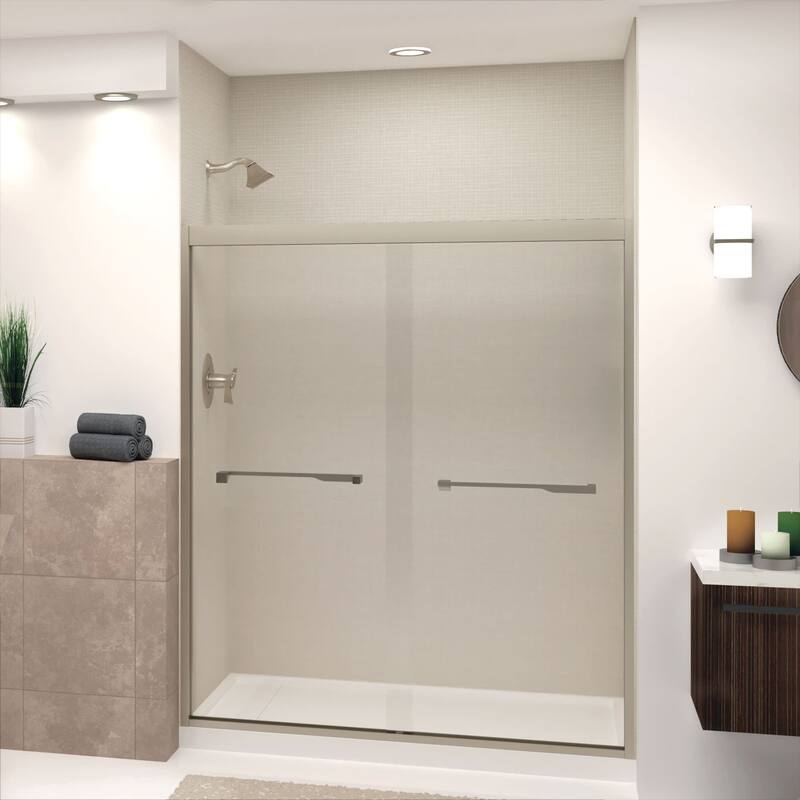 Transolid FBPT607008C-J 70" High x 59" Wide Bypass Frameless Shower