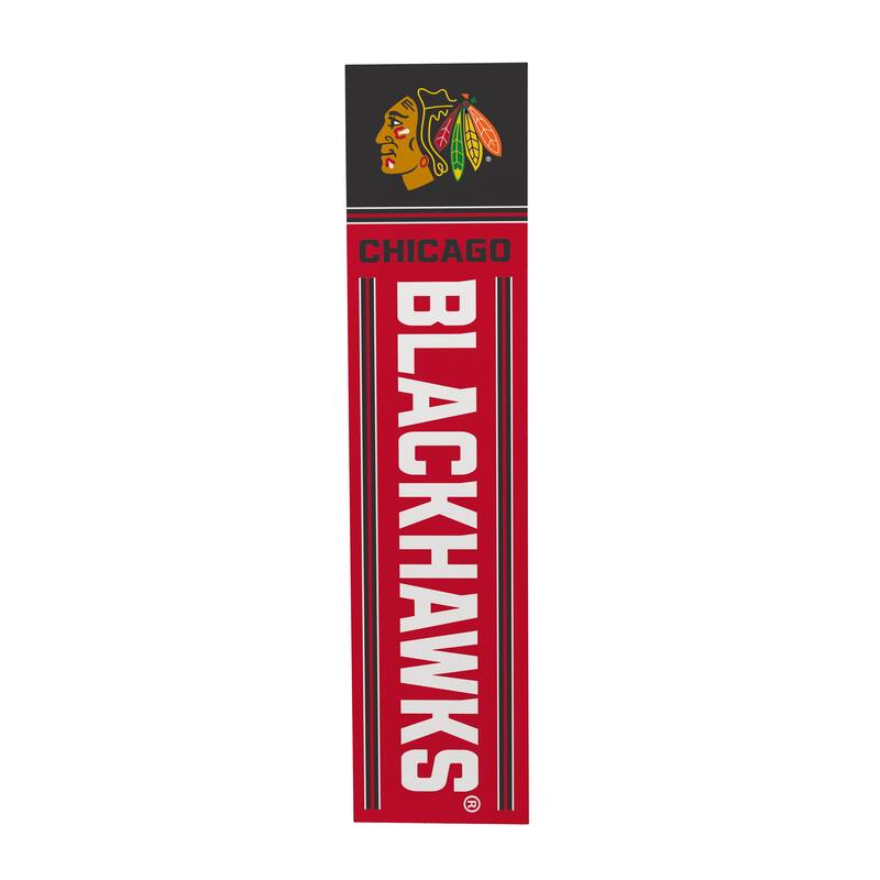 47" Double Sided Seasonal Porch Leaner, Chicago Blackhawks - 47" x 11.25"