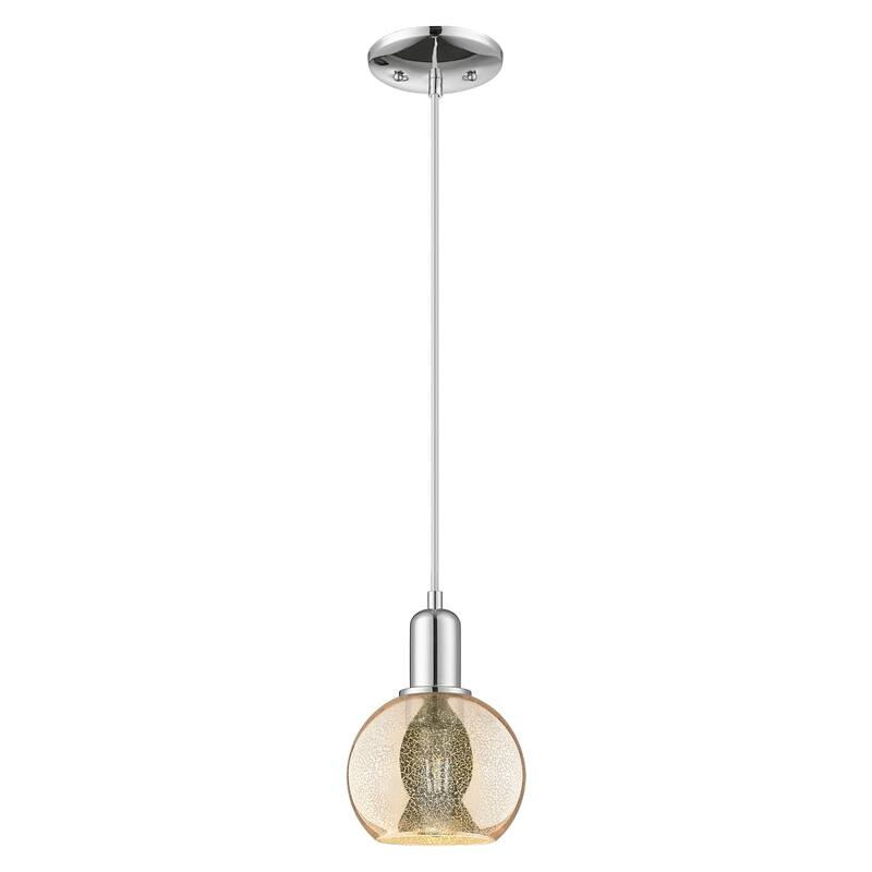 Innovations Lighting Endless Possibilities Arcadia - Athens - 1 Light 6" Cord Hung Mini Pendant - Mercury/Polished Chrome