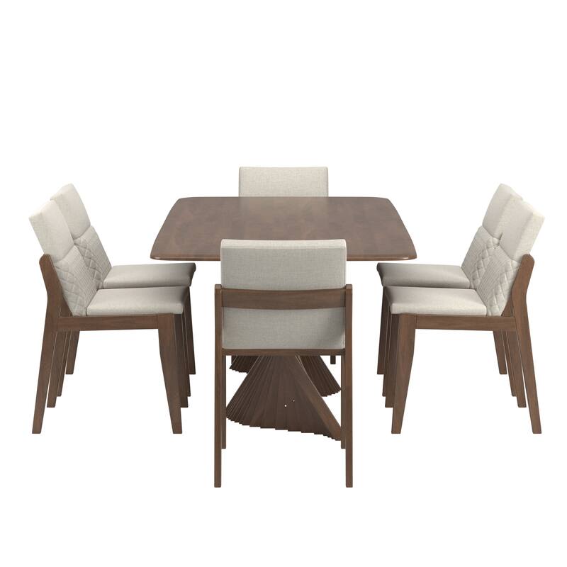 Norvik Wave Base Dining Table Set by iNSPIRE Q Modern