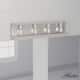 Option Brushed Nickel-  Bleached Wood