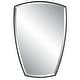 preview thumbnail 1 of 4, Uttermost Crest Curved Iron Mirror - 25"W X 36"H X 2"D Black