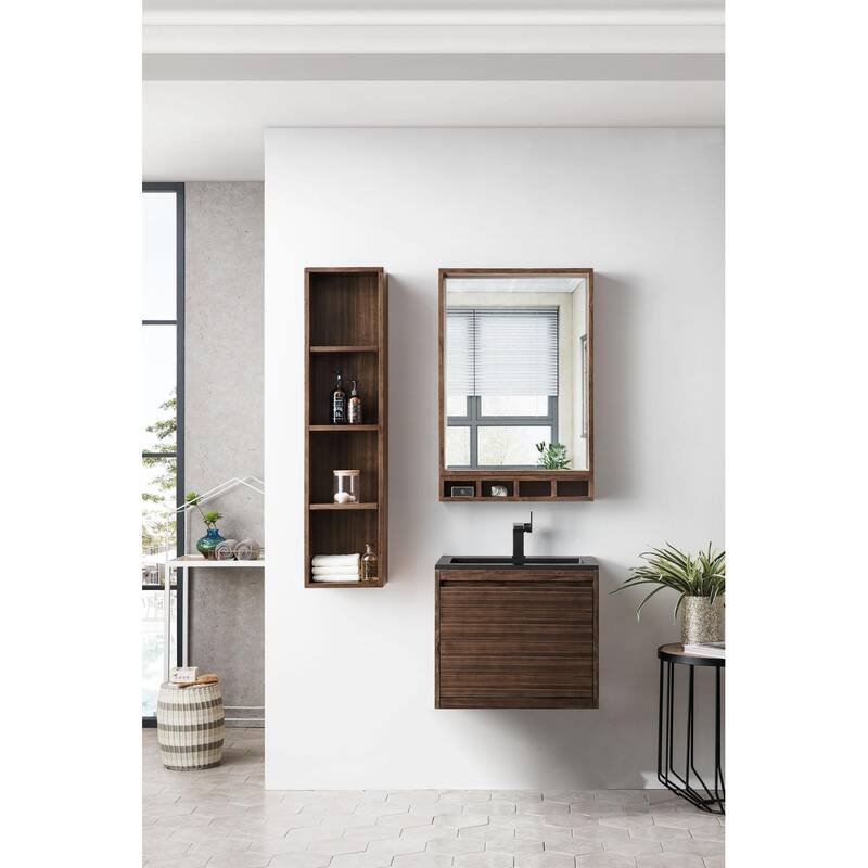 James Martin Vanities 805-V23.6-CH Mantova 24" Wall Mounted Single