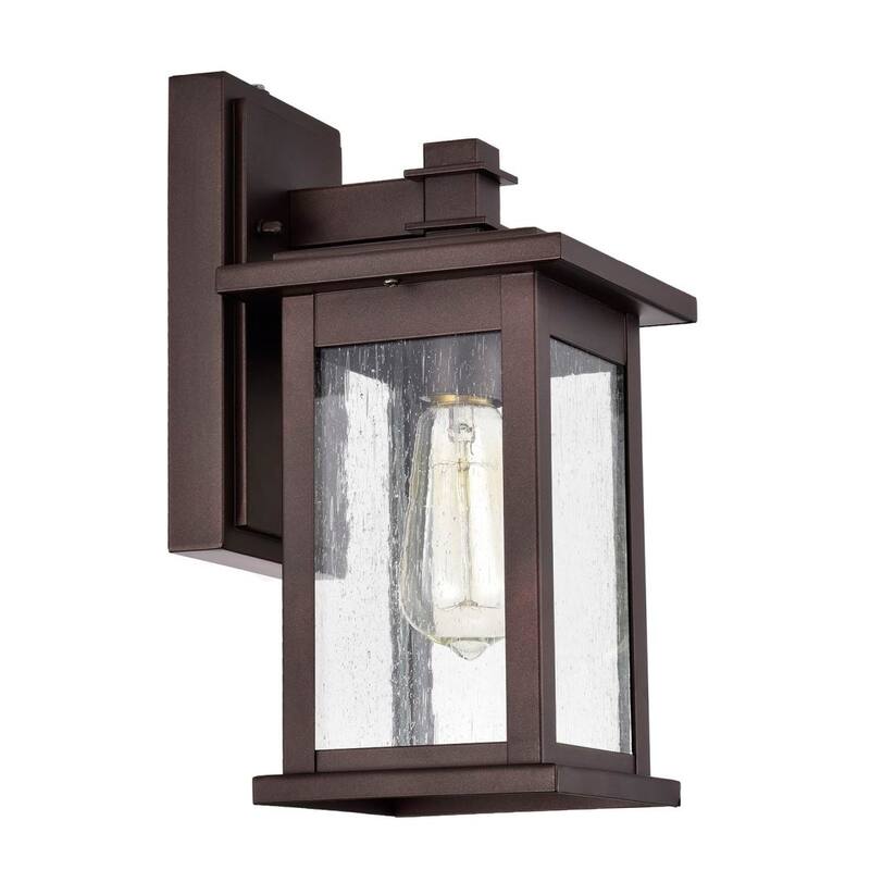 Dusk to Dawn 1 Light Outdoor Wall Lantern 12 Inch