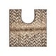 preview thumbnail 91 of 123, Better Trends 100% Micro Polyester Knitted Bathroom Rugs - Casablanca Collection with Chevron Pattern, Machine Washable Bath Mat