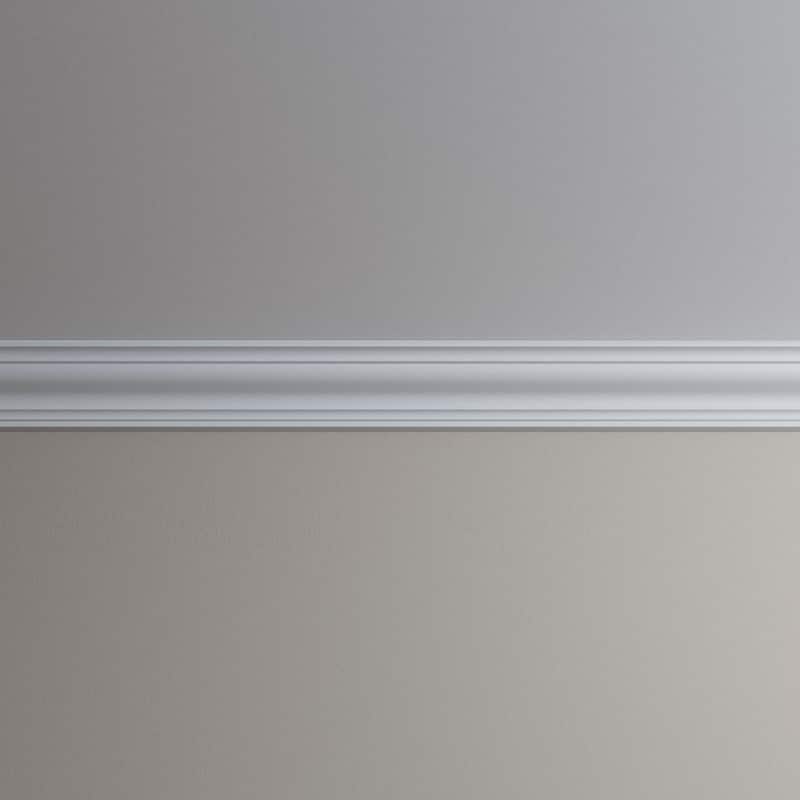 3 1/8"H x 3 1/8"P x 4 1/2"F x 96"L Grayson Crown Moulding - 1-Pack