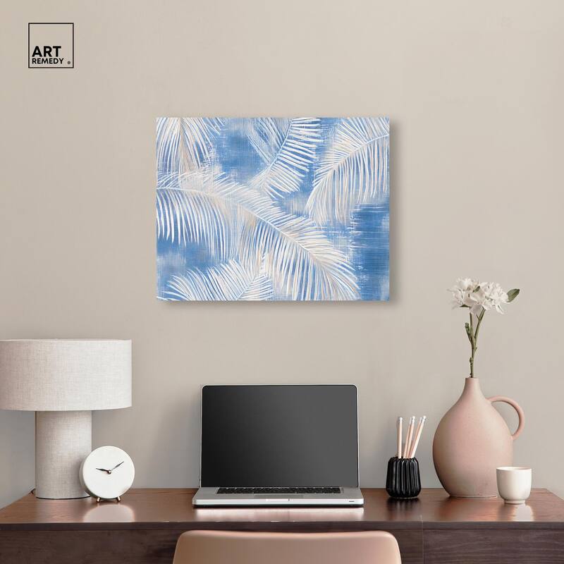 Sky Palm Silhouettes Canvas by Art Remedy, Gallery Wrapped