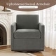 preview thumbnail 13 of 154, Set of 2 Modern Swivel Accent Armchairs Upholstered Arm Chairs
