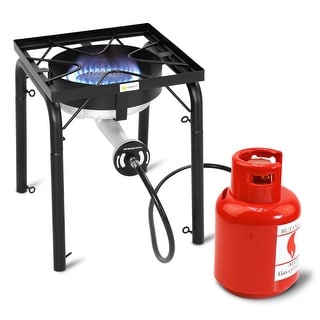Shop Goplus Portable Propane 200000 Btu Single Burner Outdoor Camp