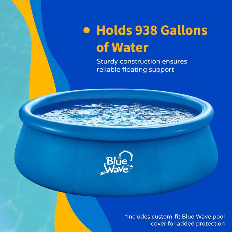 Blue Wave Speed Set 9-ft Round 30-in Deep Family Pool with Cover