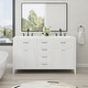 preview thumbnail 2 of 61, Modern Bathroom Vanity with Ceramic Sink, Soft-Close Storage Cabinet and Glossy Easy-Clean Countertop