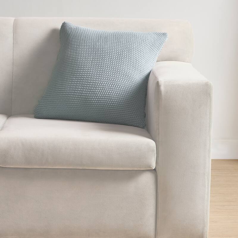 J. Queen New York Nautical 20" Square Decorative Throw Pillow Cover - Sterling