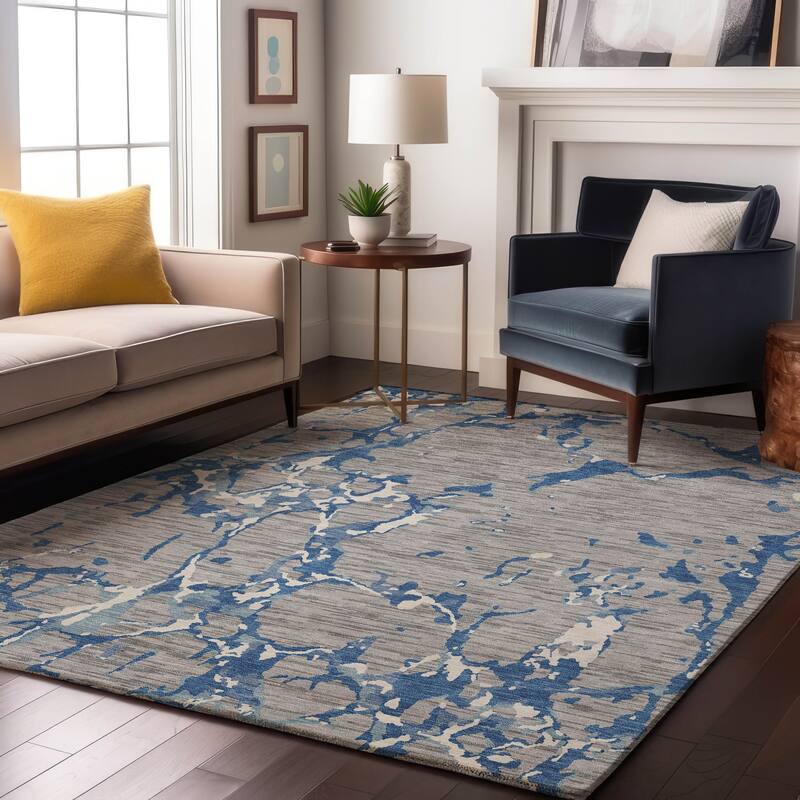 Premium Washable Super Soft Abstract Abrash Mayfield Rug - Gray - 8' x 10'