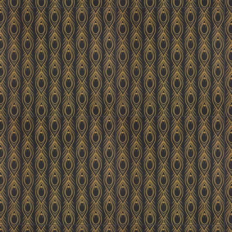 Merola Tile Art Deco Daiquiri Black 11-3/4" x 11-3/4" Porcelain Floor and Wall Tile