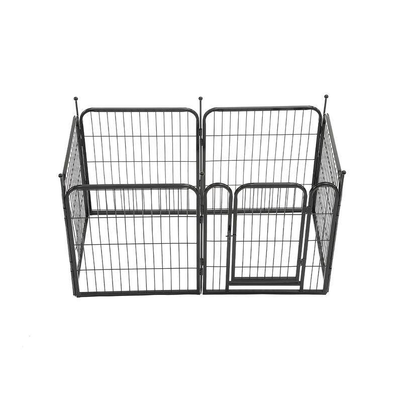 Portable 6-Panel Metal Indoor Dog Playpen