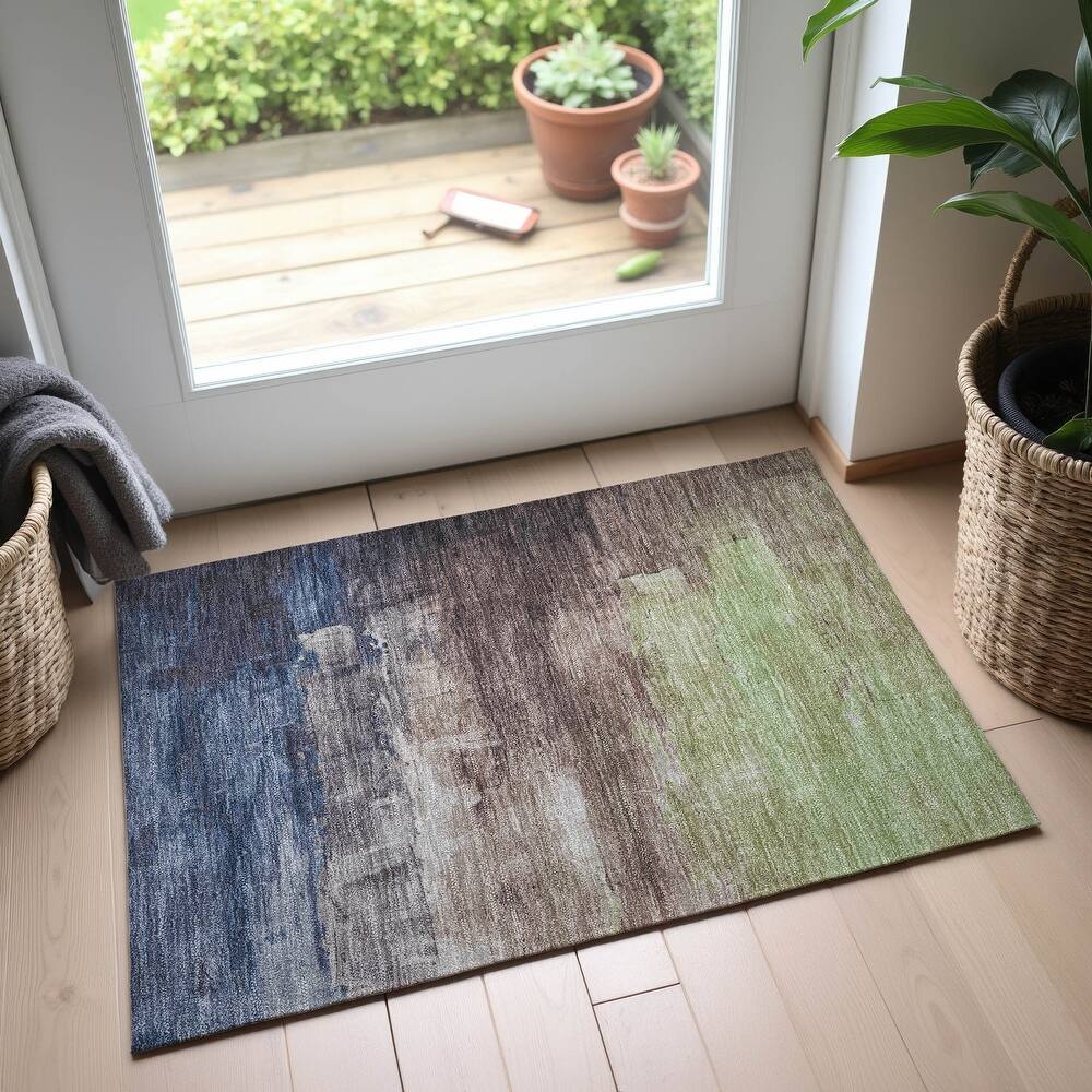 Premium Washable Super Soft Modern Brushstrokes Mayfield Rug