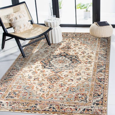 Lunette James Ivory Medallion Area Rug