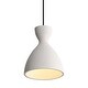preview thumbnail 1 of 9, Golden Lighting 2173-7 Aethera 7" Wide Mini Pendant White Sandstone Cement
