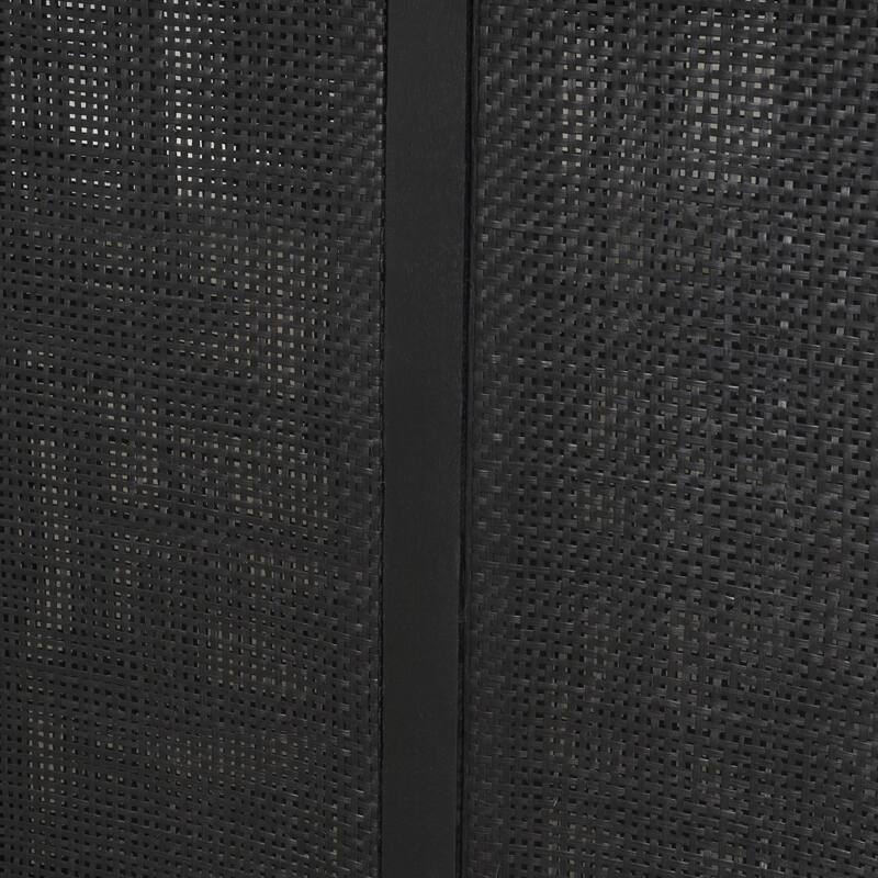 Grier Light Brown Solid Wood w/ Cane Accented Base Rectangular Dining Table