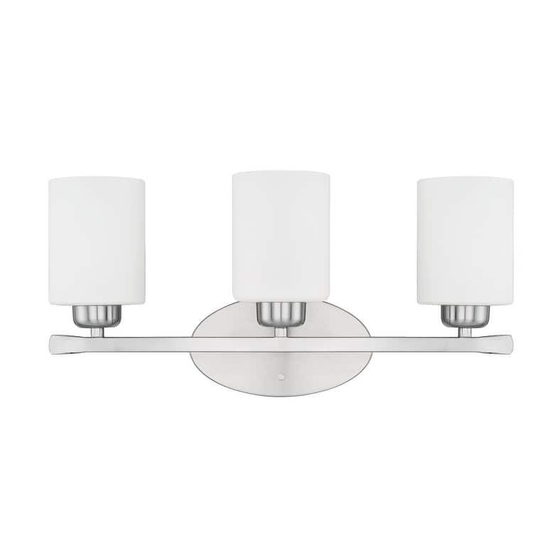 Dixon 20-inch 3-light Bath/ Vanity Fixture w/ Soft White Glass