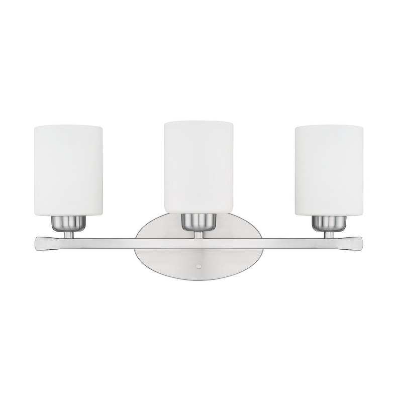 Dixon 20-inch 3-light Bath/ Vanity Fixture w/ Soft White Glass