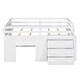 preview thumbnail 27 of 27, Twin Low Loft Bed wPlayhouse, Shelf, Drawers, Window, Ladder, Guardrail