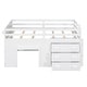 preview thumbnail 7 of 55, Twin Size Loft Bed with Cabinet and Shelf, Maximized space, White