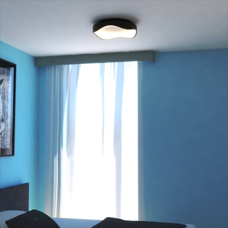 Vaxcel Lighting C0323 Bowen 17" Wide LED Flush Mount Ceiling Fixture