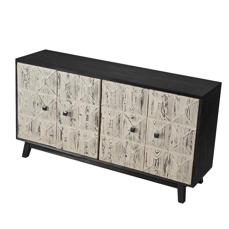 59.84" 4 Doors Vintage Sideboard