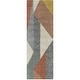 preview thumbnail 29 of 28, Merril Mid-century Modern Color Block Shag Area Rug 2'2" x 7' Runner - Pink