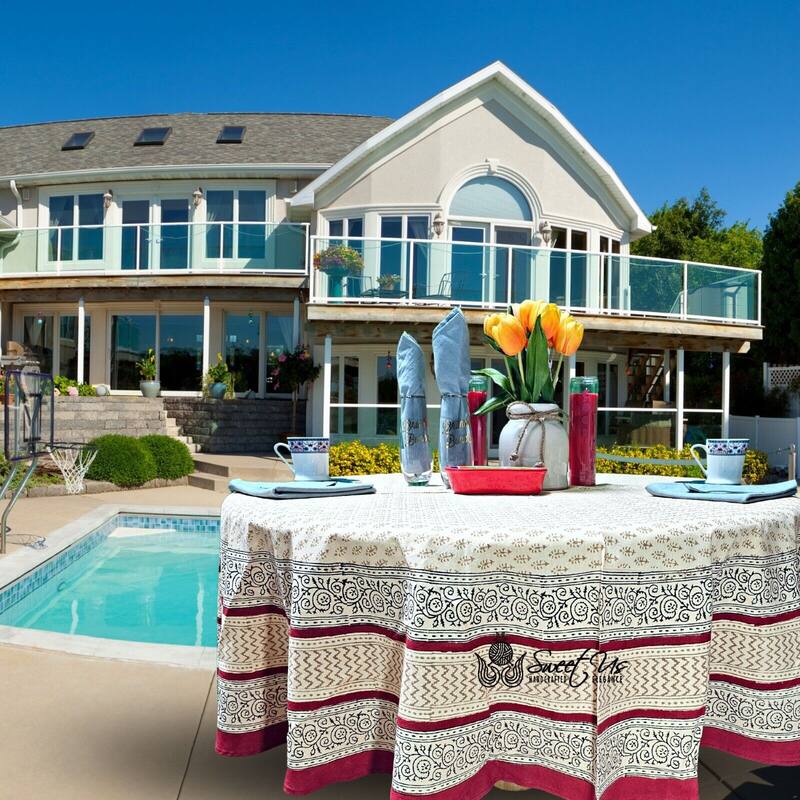 Cotton Bagru Block Print Cotton Tablecloth Linen Collection