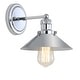 preview thumbnail 90 of 176, JONATHAN Y Florence Metal Shade Sconce 1-Light - Chrome