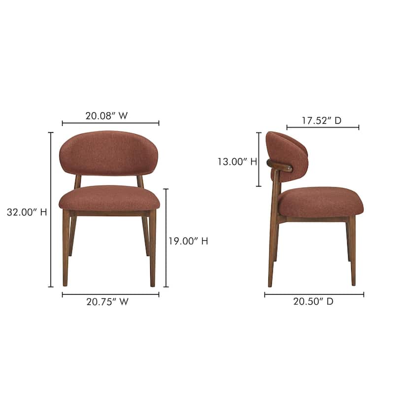 NADAAL STUDIOS Aldric, Dining Chair With Performance Fabric Upholstery
