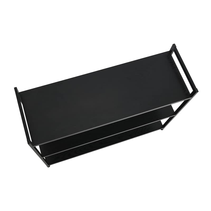 Household Essentials 3 Shelf Open Storage Bookshelf - 13.8"L x 40.5"W x 32.5"H