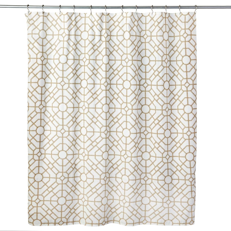 SKL Home Bamboo Lattice 54X78 Stall Shower Curtain