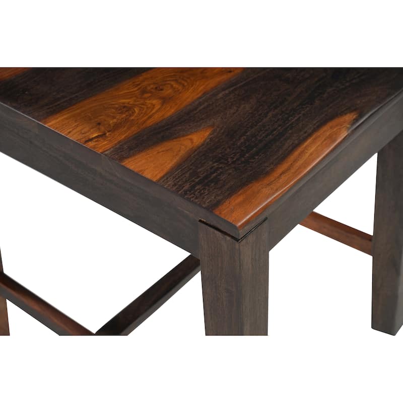 Jordan Brown Solid Wood Dining Chairs Set of 2, Ladder Back