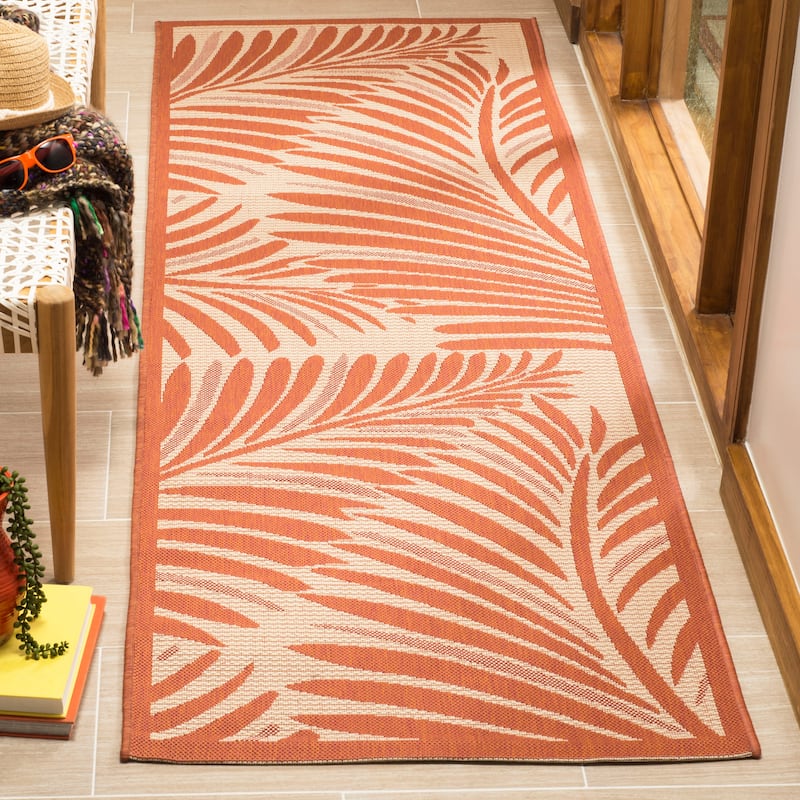 Martha Stewart by SAFAVIEH Tropic Palm Indoor/ Outdoor Waterproof Rug