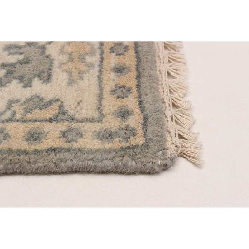 ECARPETGALLERY Hand-knotted Royal Oushak Grey Wool Rug - 4'1 x 5'10